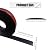 Floor Transition Strip Self Adhesive 2"×20' Black Vinyl Floor Transition Strip Floor Divider Strip Flooring Transition Strips for Laminate Flooring, Uneven Floors, Carpet (20FT, 2in, Black)