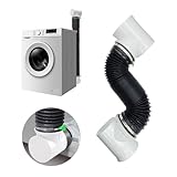 Dryer Vent Hose for Tight Space, 90 Degree Dryer Vent Elbow for 4 Inch Dryer Duct Vent Hose, Heat Resistant Dryer Exhaust Pipe, Easy Installation