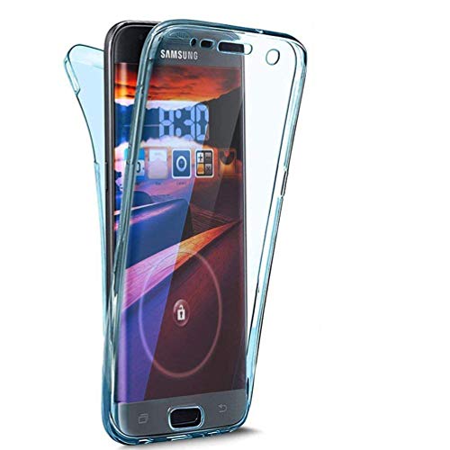 Preisvergleich Produktbild Homikon 360 Grad Fullbody Siliko Hülle Durchsichtige Handyhülle Ganzkörper-Koffer Komplettschutz Schutzhülle Vorne & Hinten Rundum Case Cover Tasche Kompatibel mit Samsung Galaxy S3 / S3 Neo - Blau