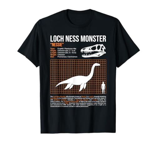 Nessie Loch Ness Monster Retro Scotland Cryptid Nessy T-Shirt