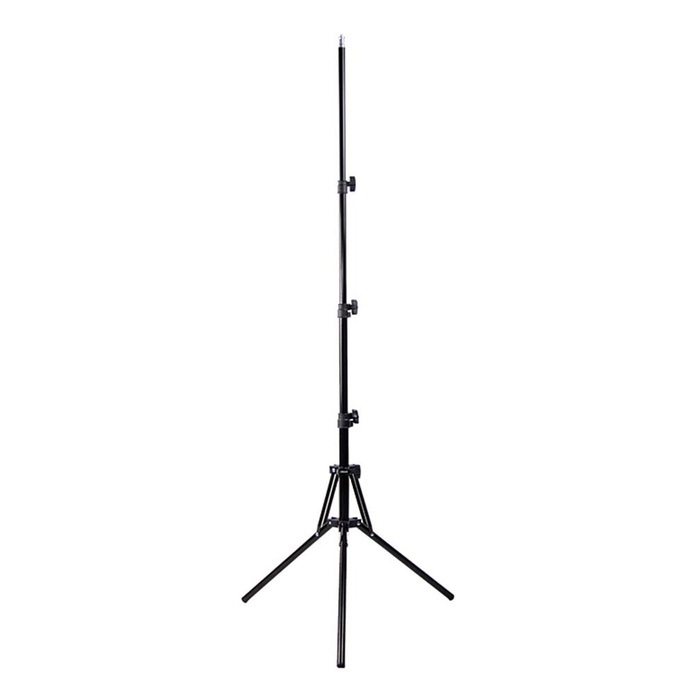 Andoer Statyw do lampy, maks. 2 m, statyw oświetleniowy ze śrubą 1/4", bezstopniowo regulowany stojak na światło ze stopu aluminium, do studia fotografii wideo Softbox reflektor
