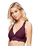 Mia Lace Bralette for Women, Unpadded and Unlined Wireless Bra, Perfect Racerback Everyday Lingerie
