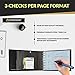 7 Ring 3 on a Page Check Book Binder with BLACK cover by Starbinders Black