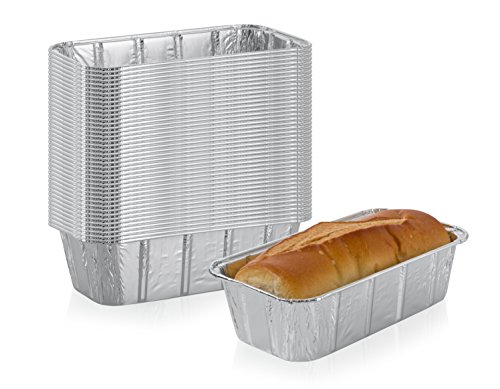 Multi Pack of Disposable Aluminum Foil loaf Bread Pans | 2-Lb Capacity |