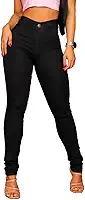 Calça Jeans Cintura Alta Feminina Modela Bumbum Com Elastano