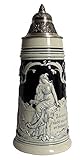 King German Beer Stein Loreley Stein 0.75 liter tankard, beer mug