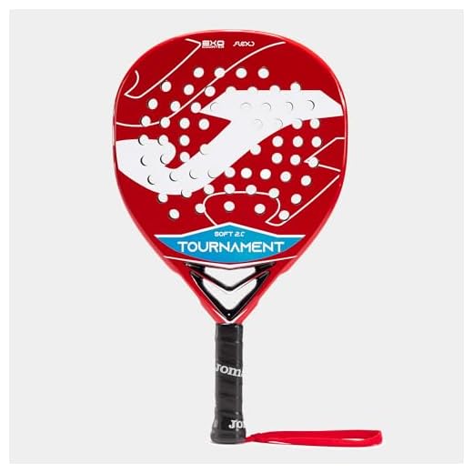 Joma Pádel Pala Tournament Soft, Rojo Blanco