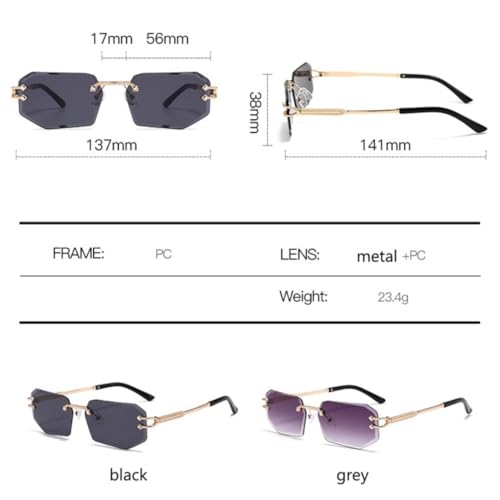 Lunettes de soleil carrées style rétro aux finitions métalliques épurées - 7
