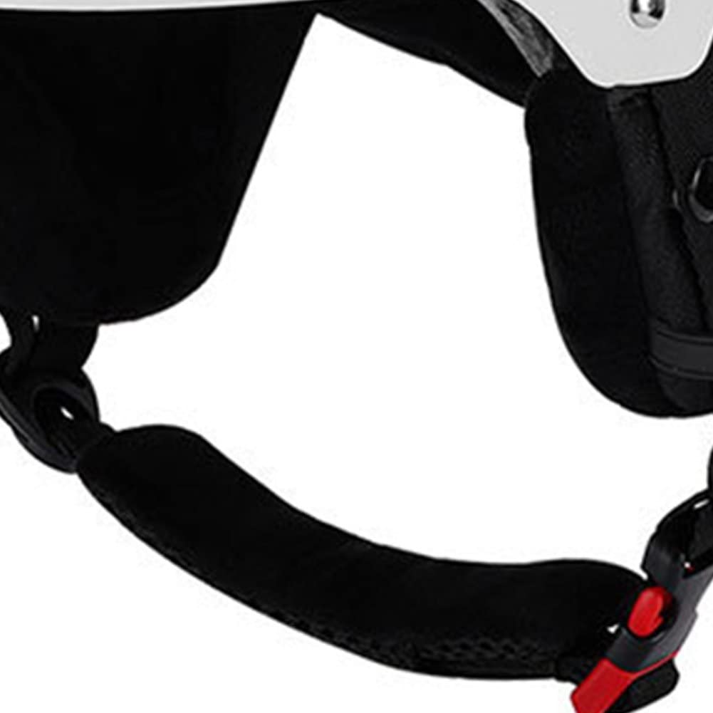 Mujeres Hombres De Snowboard Casco con Orejeras Desmontables Helmets De Nieve para Mujeres con Correa De Seguridad De Correa Fija De Gafas Casco De Esquí