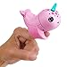 WowWee Fingerlings Light Up Narwhal - Rachel (Pink) - Friendly Interactive Toy