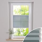 Gardinen21 Duette Wabenplissee zum Kleben | Waben Plissee ohne Bohren im Wunschmaß | Maßgefertigt für Türen & Fenster | Lichtdurchlässig, Sichtschutz und Schallschutz
