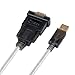 Produktbild DTech 1.8m Serielles Kabel USB auf DB9 RS232 Port Adapter Unterstützt Windows 10 8 7 Mac (männlich)