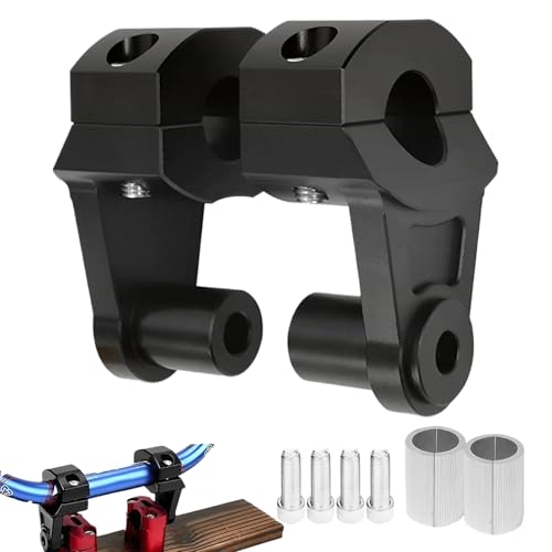 Estenditori Per Barre Moto - Regolatori Di Altezza Del Manubrio, Elevatori In Acciaio Solido | Kit Di Elevazione Del Manubrio Del Tour Per Motociclisti A Doppio Sport, Corridori Da, Stabilità D