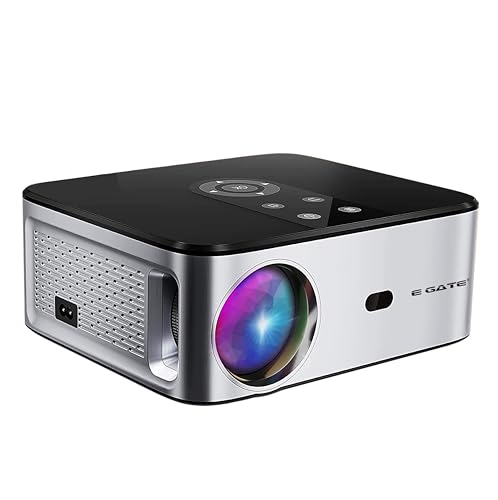 Image of EGate O9 Pro-Zen, Full HD 1080p Projector (Upgraded), 12000 L, 4K Support, Android | 2GB RAM-16GB ROM | ARC HDMI | Auto (Focus + Keystone + Screen Fit + Obstacle Shift), Dolby, WIF+BT (EO9025, Black)