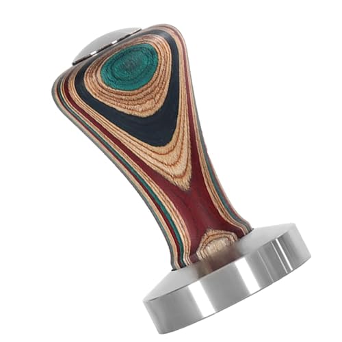 Nuhjytgf Ubijak do kawy,Kalibrowana prasa do kawy | Kalibrowany ubijak Espresso Press, ważony ubijak z drewnianym uchwytem51mm 53mm 58mm