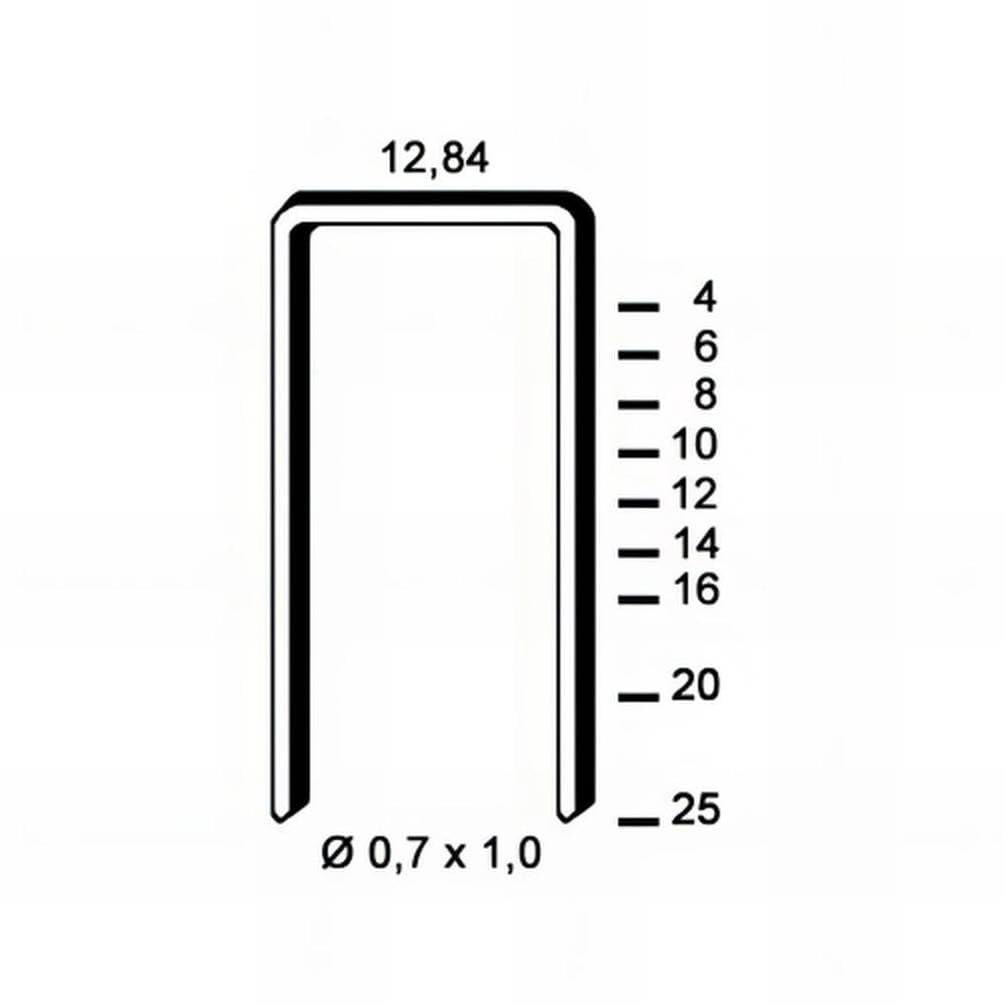 10.000 graffette zincate A-14-12.84x14x0.7x1 mm - D-Work