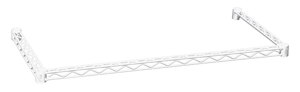 Amazon｜ホームエレクター 三方クロスバー ホワイト D600mm×W900mm