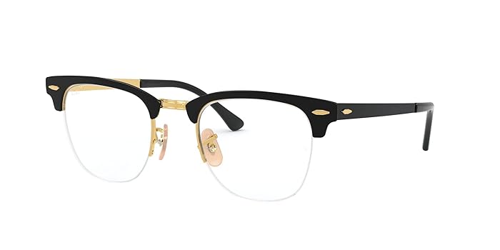 Amazon.com: Ray-Ban RX3716VM Clubmaster Metal Square