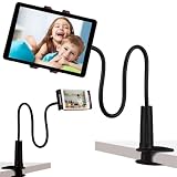✅ 【Compatibilidad】: Este Soporte Movil Cama Flexible Es Compatible Con Todos Los Teléfonos Móviles Inteligentes Y Tablet Hasta 11 Pulgadas O 175 Mm Para Que Puedas Ver Netflix O Youtube En Tu Cama O Donde Descanses Sin Usar Las Manos.