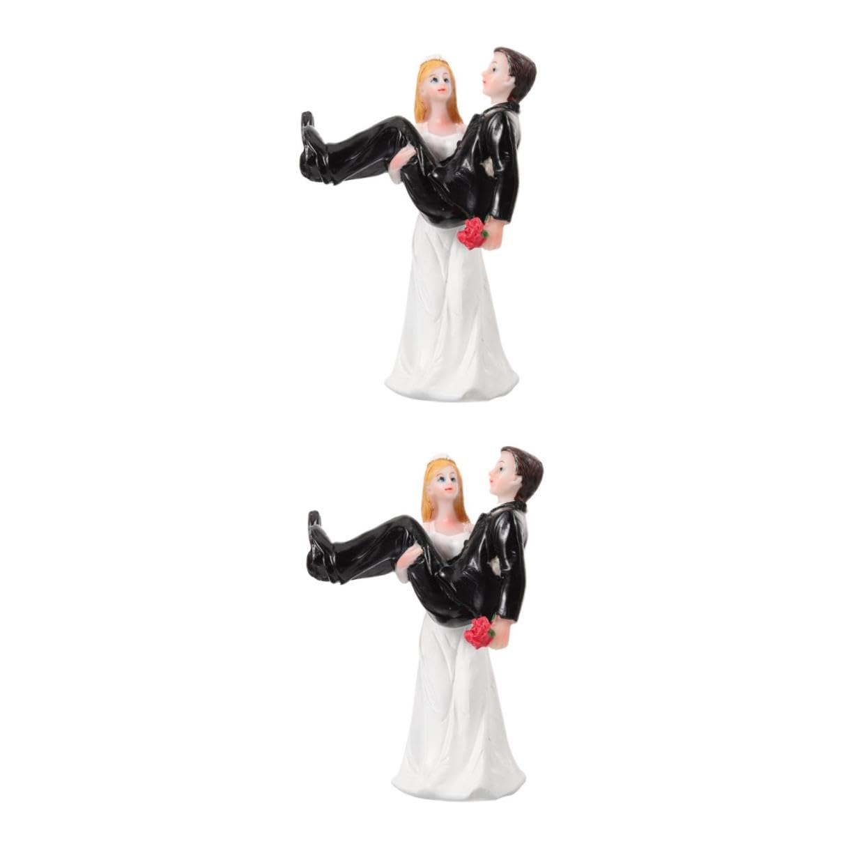 2stücke Brautpaar Statue Aus Resin Hochzeitsfigur Für Torten Romantische Deko Für Besonderen Tag Stilvolles Hochzeitspaar Ornament Hochzeitsaccessoires Zur Feier