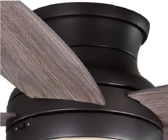 HDC Ashby Park 52 in. White Color Changing Integrated LED Bronze Ceiling Fan with Light Kit and Remote Control