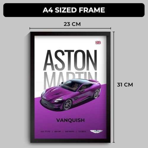 Image of Funk You Store A4 Poster Photo Frames All Cars (Aston Martin Vanquish)