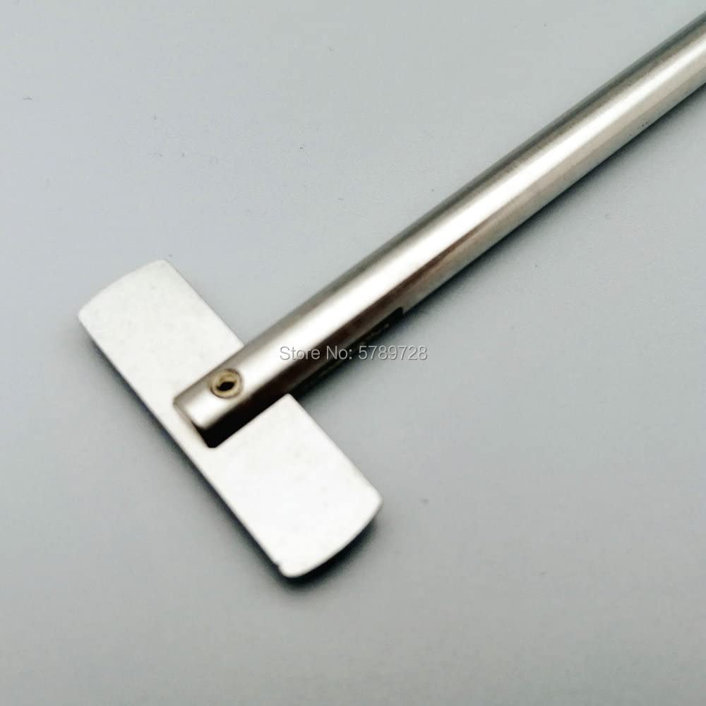Paleta de Acero Inoxidable for Laboratorio, Hoja Recta móvil Utilizada en Herramientas de Mezcla de Laboratorio, 1 ud. (Size : 25x6x250mm)