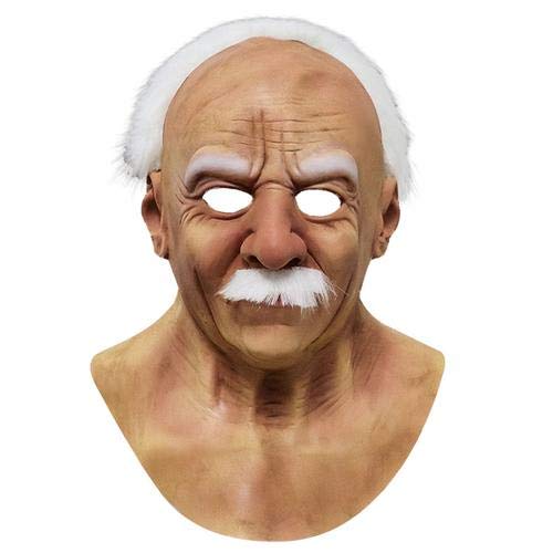 Rosemaryrose Máscara de hombre viejo u0096 Máscara de látex realista para Halloween para adultos