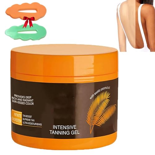 Gel De Bronzage Intensif De Luxe,Gel CrèMe AccéLéRateur De Bronzage Naturel,Gel De Bronzage Brun, Maintenir Un Teint Bronzé En Bonne Santé,Pour Lits De Bronzage Et Soleil ExtéRieur (1pcs)