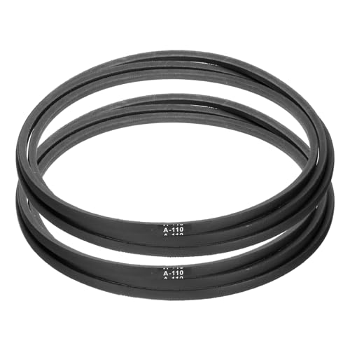 uxcell 2pcs A110 or 4L1120 Classic Wrapped Rubber V-Belt, 110"(2800mm) Inside Circumference, A Profile V Belt