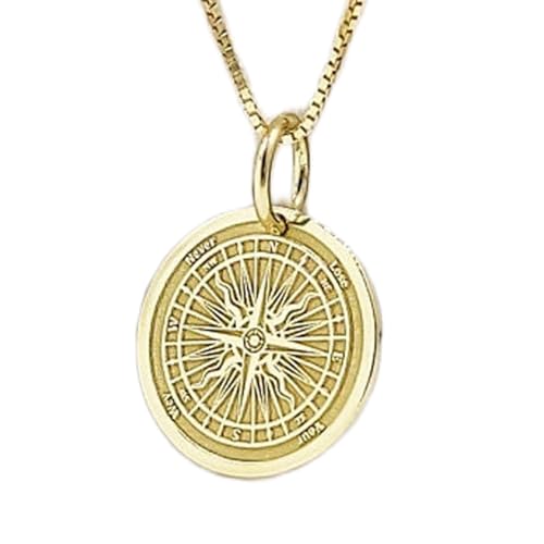 Collier boussole navigation en argent parfait pour vos voyages et sorties