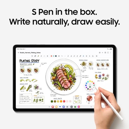 Image of Samsung Galaxy Tab S12+, 12.6-inch Dynamic AMOLED 2X Display, 12GB RAM, 256GB Storage, Wi-Fi, Quad Speakers, Hexagonal S Pen Included, Gray, AI Enabled