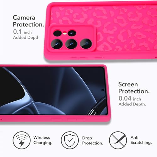 Image of Compatible with Samsung Galaxy S25 Ultra Case, Hot Pink