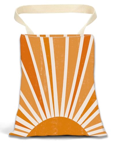 Image of Car Garbage Can, Car Trash Bag, Car Garbage Bag, Hanging Car Trash Can for Car Accessories, Vehicle, Travelling, Camping, Cute Car Back Seat Organizer, Retro Sun Design