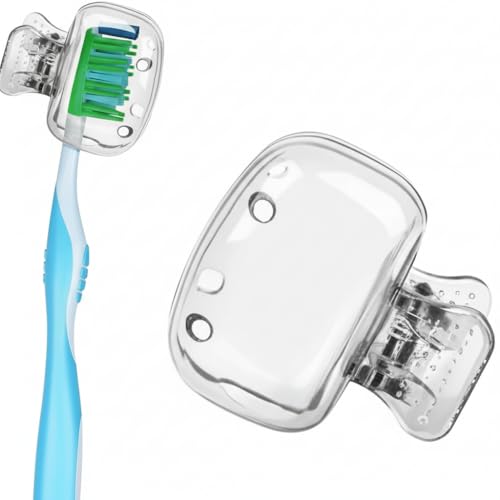 Protetor De Escova De Dente Capa Porta Estojo Case Higiênico Viagem Infantil Adulto Antibacteriano BPA Free (1, Incolor)