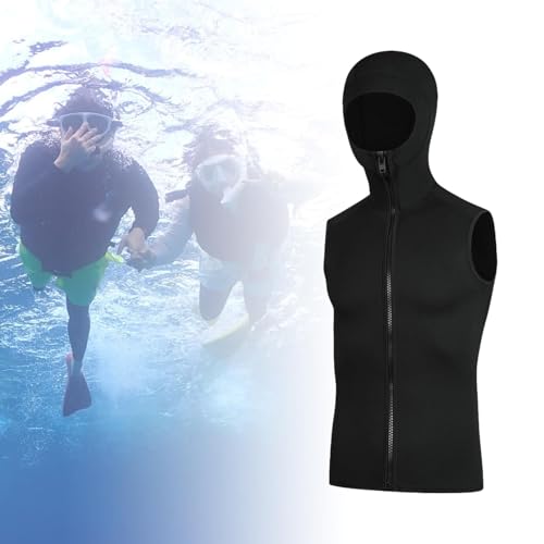 Top Sin Mangas con Capucha para Traje de Neopreno de 3mm para Surf, Kayak y Buceo miniatura 5