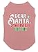 Dear Santa My Sister Did It! - Christmas Dog Shirt (Mauve, 2X-Large)