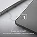 Moshi iGlaze Hardshell Case for MacBook Air 13-inch 2020-2018 (Thunderbolt 3/USB-C), MacBook Cover, Scratch Protection, Easy Installation and Removal, Good Heat Dissipation, Stealth Black