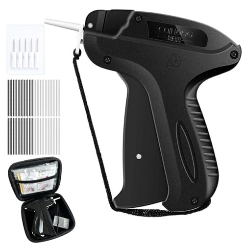 Stitchy Quick Clothing Fixer Mini Stitch Gun for Clothes Clothing Stitch Tagging Gun with Case Stitchy Tool with 6 Needles 1500 Black & 1500 White 5mm Micro Fasteners