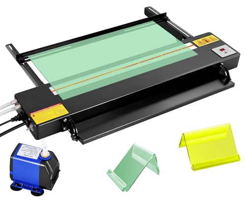Digital Acrylic Plastic Bender 24 Acrylic Bending Machine with Spare Heating Wire Plastic Bending Machine with Adjustable Length&Angle Acrylic Strip Bender Heater 110V (Black)