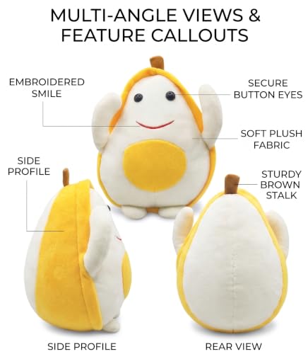 Image of GOLDENHUB Soft Toy Avocado Size - 20 CM Colour - Brown