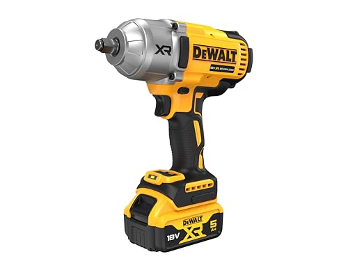 DEWALT DCF900P2T-GB 18V XR Brushless 1/2 High Torque Impact Wrench Hog Ring 1396Nm with 2 x 5Ah Batteries in TSTAK