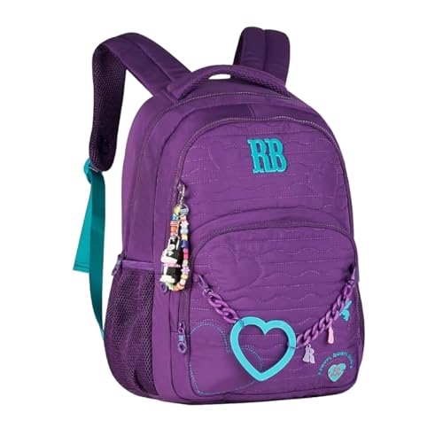 Mochila RB Costa Feminina Escolar Juvenil Adulta Original (Lilas)