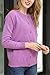 B BIMOZI Women Thick Button Down Cardigan Sweaters Crew Neck Medium Weight Long Sleeve Purple XL