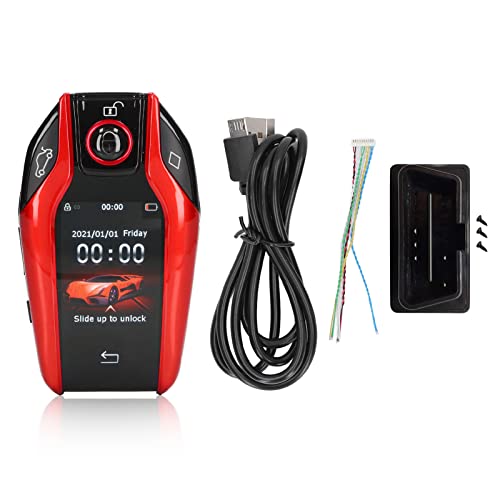 Clé intelligente LCD rouge entrée sans clé idéale pour simplifier vos trajets quotidiens