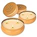 Produktbild Aku Tonpa 4 x 383 g große Citronella-Kerzen für den Innen- und Außenbereich, 3 Dochte, Sojawachs, tragbare Reisedose, Geschenk-Set