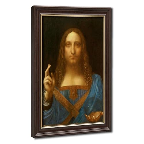 Poster Salvator Mundi Leonardo Da Vinci Restored pour décorer un mur sans cadre lourd