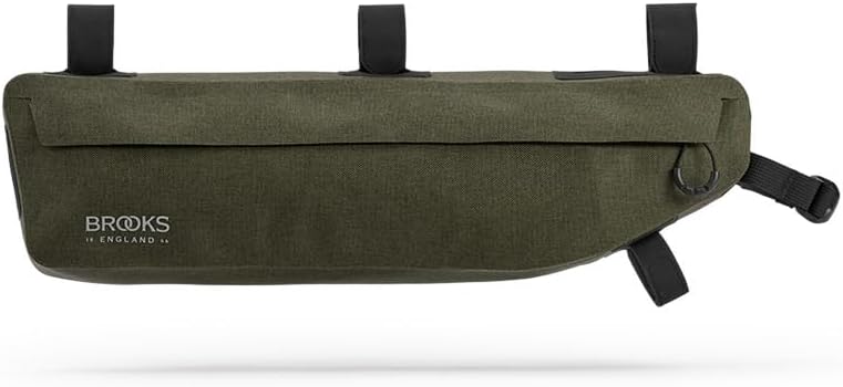 Brooks England Scape Frame Bag, Cycling and Gravel Bag, Mud Green, One Size | bike-pack-accessories