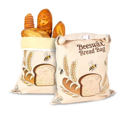 Reusable Beeswax Bread Bags (2-Pack)
