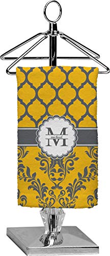 YouCustomizeIt Personalized Damask & Moroccan Finger Tip Towel - Full Print
